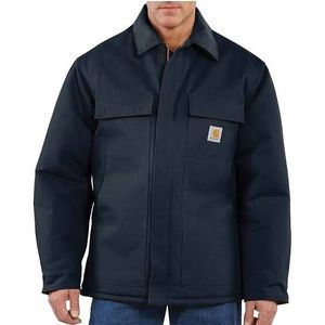 NWT Carhartt C003 Loose Fit Firm Duck Insulated Traditional Coat, Navy, Large